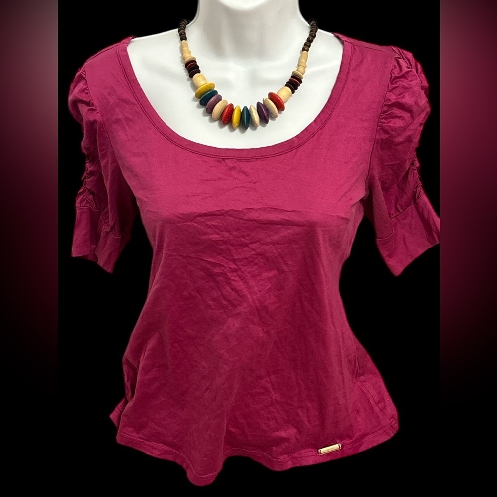 Vintage style Classics rushed sleeves Top